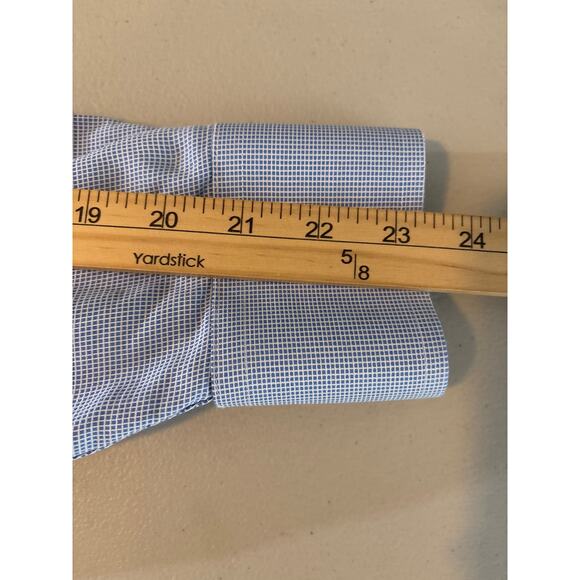 Charles Tyrwhitt Lot of 3 Men Size 16/33in Blue Plaid Non Iron Classic Fit Shirt - Picture 13 of 15